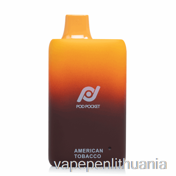 Pod Pocket 7500 Vienkartinis Amerikietiškas Tabako Vape Skystis